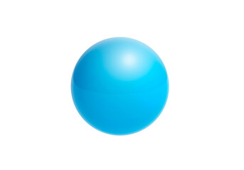 Light blue sphere, transparent background