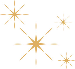 Obraz premium Sparkle Stars Minimalist Simple Basic Drawing