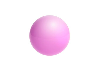 Pink sphere, transparent background