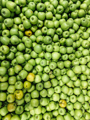 lots of ripe apples fruits for food as background
