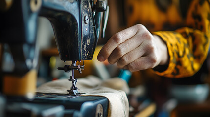 using a hand-powered coffee grinder, with freshly ground coffee beans and a manual brewing method like a pour-over setup nearby 