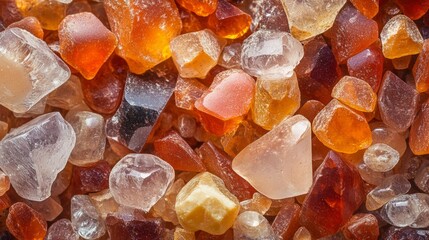 Colorful Variety of Semi-Precious Stones and Unique Crystal Forms