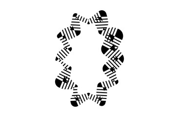 おしゃれなギザギザふきだし