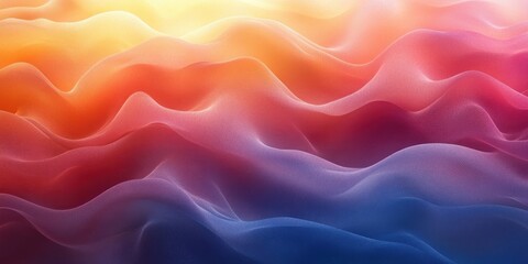Obraz premium Abstract Orange Peach Gradient Background with Soft Pastel Colors and Smooth Textured Blurred Effect