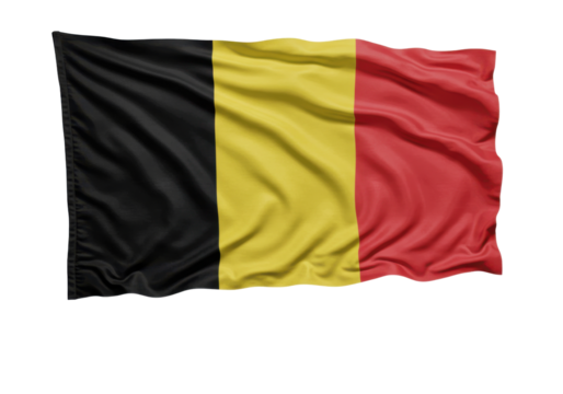 Waving Belgian Flag PNG


