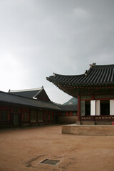 Changdeokgung Palace and Secret Garden (Huwon), UNESCO Heritage Site, Seoul, Korea, Geunjeongjeon Hall in Gyeongbokgung Palace, South Korea, 한국 서울 경복궁 근정전 정면 사진 서울 창덕궁 인정전과 후원 (비원) 유네스코 세계문화유산