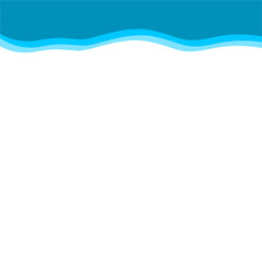 Abstract Blue Top Border Page