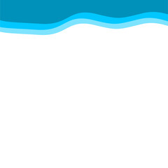 Abstract Blue Top Border Page