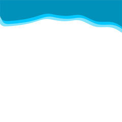 Abstract Blue Top Border Page