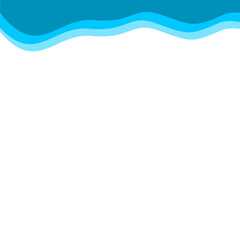 Abstract Blue Top Border Page