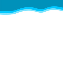 Abstract Blue Top Border Page