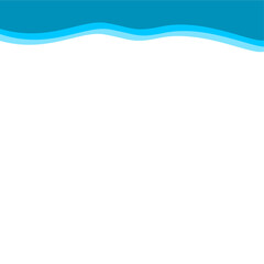 Abstract Blue Top Border Page