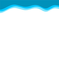 Abstract Blue Top Border Page