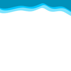 Abstract Blue Top Border Page