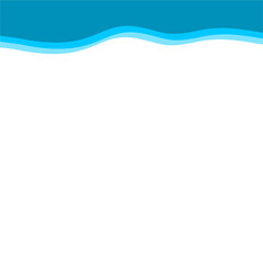 Abstract Blue Top Border Page