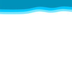 Abstract Blue Top Border Page