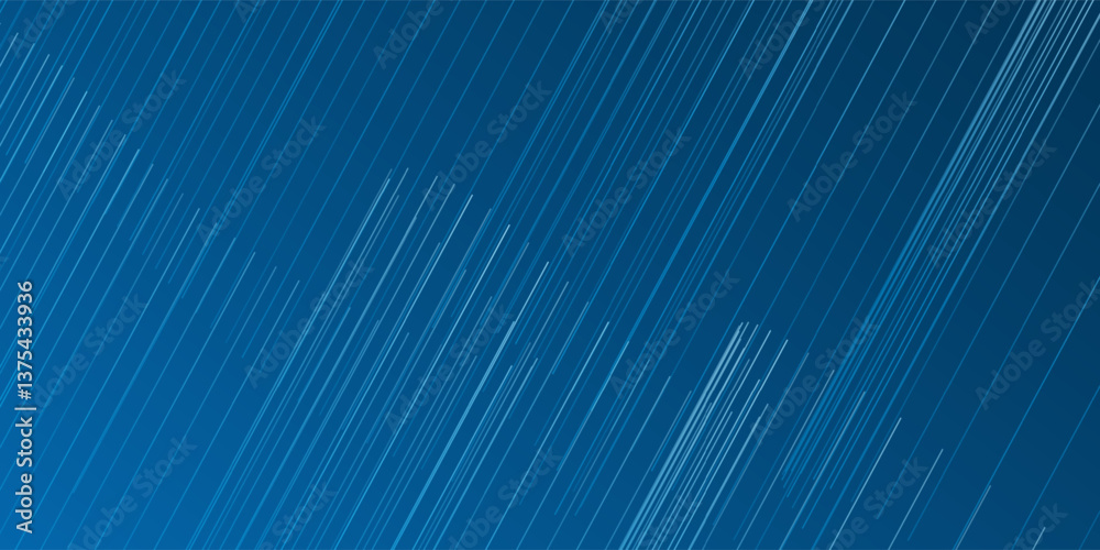 Poster a sleek blue abstract background with converging lines and smooth gradients. the dynamic design and 