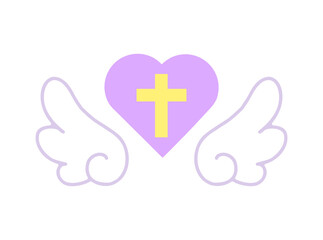 天使の羽　クロスハート