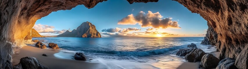 Sunrise Beach Cave View