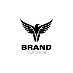 Thunderbird Logo. Thunderbird Logo Design. Thunderbird Logo Brand. Thunderbird Logo Vector Design Isolated on White Background