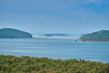 VLADIVOSTOK, RUSSIA. Cape Tobizina. Russian Island. Primorsky Krai