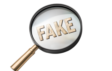 A magnifying glass with the numbers 2026 written on it, isolated on a transparent background