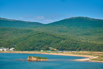 VLADIVOSTOK, RUSSIA. Cape Tobizina. Russian Island. Primorsky Krai