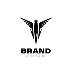 Thunderbird Logo. Thunderbird Logo Design. Thunderbird Logo Brand. Thunderbird Logo Vector Design Isolated on White Background