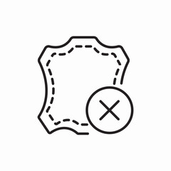 no protection shield icon vector sign