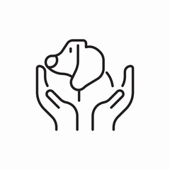 Pet care icon vector sign