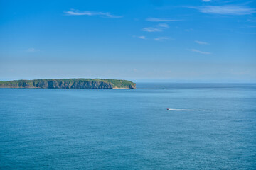 VLADIVOSTOK, RUSSIA. Cape Tobizina. Russian Island. Primorsky Krai
