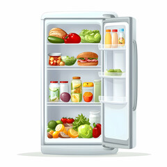 fridge full of vegetables