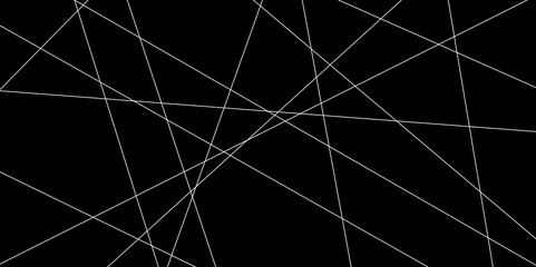 Abstract line background. abstract white lines with black background creative and geometric shape with black luxury pattern and paper texture design in illustration with white line background.