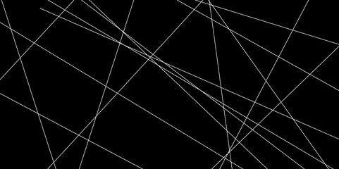 Abstract line background. abstract white lines with black background creative and geometric shape with black luxury pattern and paper texture design in illustration with white line background.