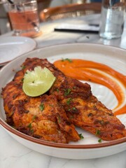Chicken starter/chicken appetizer and dip