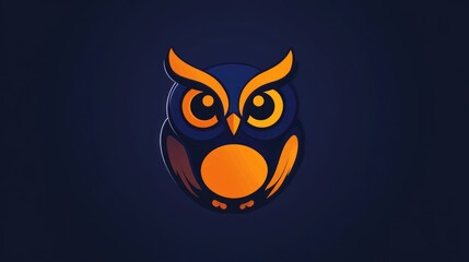 Cute owl graphic design, for kids' products, social media, or website backgrounds