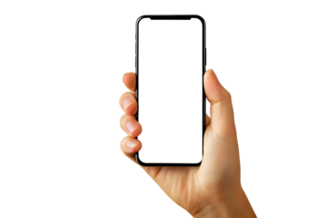  cellphone phone isolated on white background PNG. GENERATIVE AI