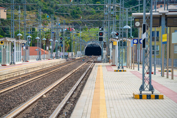 Railway station in Oneglia