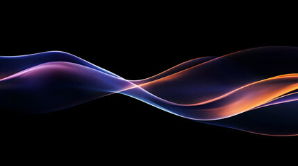 Naklejka premium Modern abstract high-speed light effect. Abstract background with curved beams of light. Technology futuristic dynamic motion. Movement pattern for banner or poster design background concept.