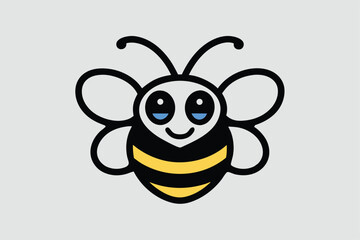 Cute Hornet Vector Illustration 