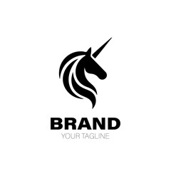 Unicorn Logo. Unicorn Logo Design. Unicorn Logo Brand. Unicorn Logo Vector Design Isolated on White Background © Illustratext