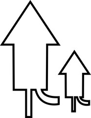 Fireworks. symbols of firecracker icons for Anniversary, New year, Celebrate, Festival. Flat design, Glamour, shining template, Premium Quality Designs Elements, isolated on transparent background,