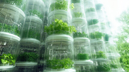  vertical farm with green terraces