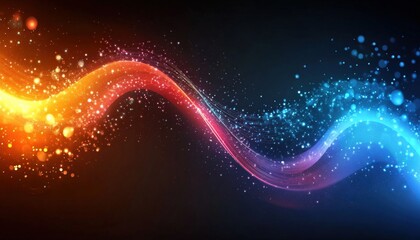 Fototapeta premium Dynamic Energy Flow Abstract Background