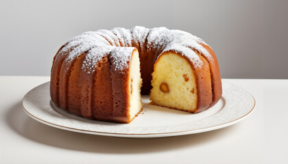 Delicious Bundt Cake with Powdered Sugar