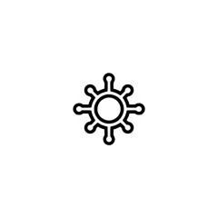 Vectorized Corona Icon on Light Grey Background