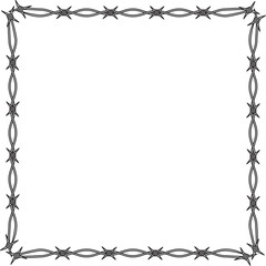 frame with floral ornament
