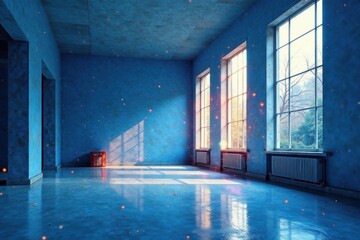 Blueprint Photo Effect for Architectural Images, industrial, construction