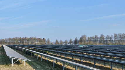 Solar park at GZI Next energy hub in Emmen, Netherlands