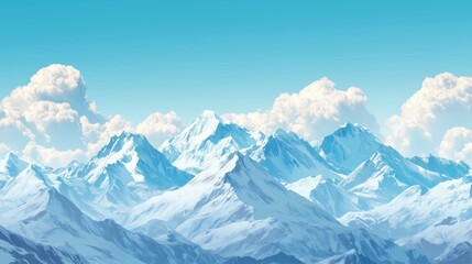 Obraz premium A sweeping mountain view captures nature’s grandeur, framed by open sky perfect for text or titles.